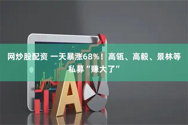 网炒股配资 一天暴涨68%！高瓴、高毅、景林等私募“赚大了”